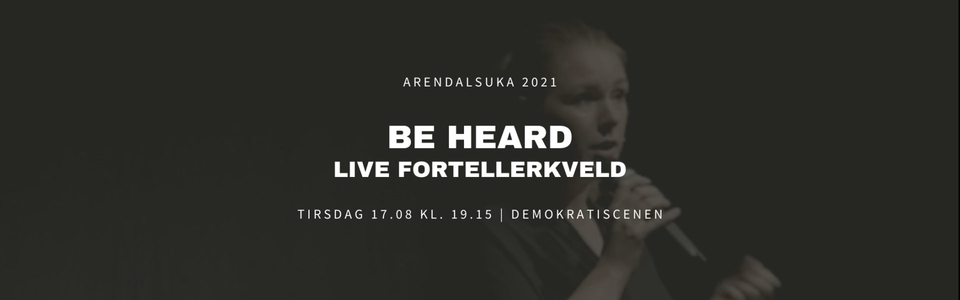Arendalsuka BE HEARD nettside event